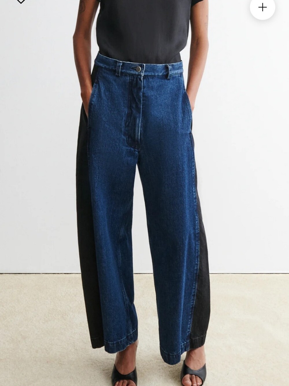 Rachel Comey Garra Two-Tone Barrel Jeans Size 14